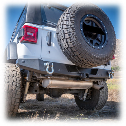 Jeep JL Rear Bumper with Hitch Receiver | 2018–2025 - Turn Offroad