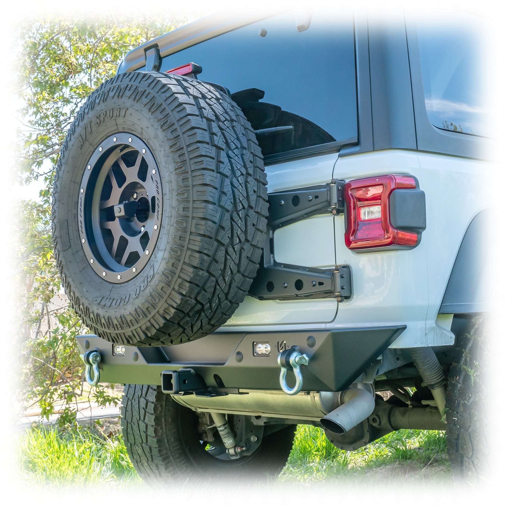 ANTUKO Spare Tire Carrier Tailgate Bracket Hinge Reinforcement For Jeep Wrangler JL 2018-2019 – Aluminum Alloy