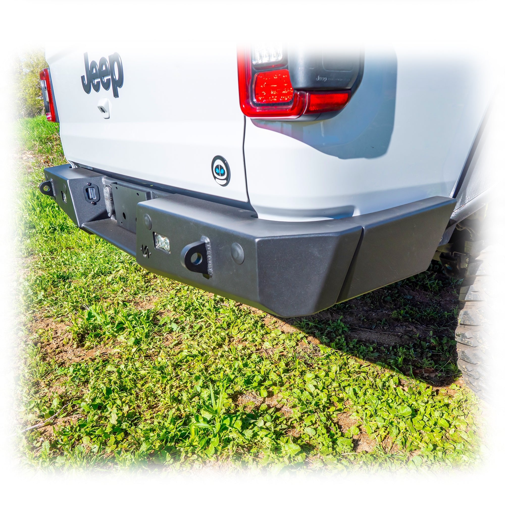Jeep JT Gladiator Rear Bumper with Frame - Mounted Rock - Slider Wings | 2020–2025 - Turn Offroad