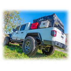Jeep JT Gladiator Rear Bumper with Frame - Mounted Rock - Slider Wings | 2020–2025 - Turn Offroad