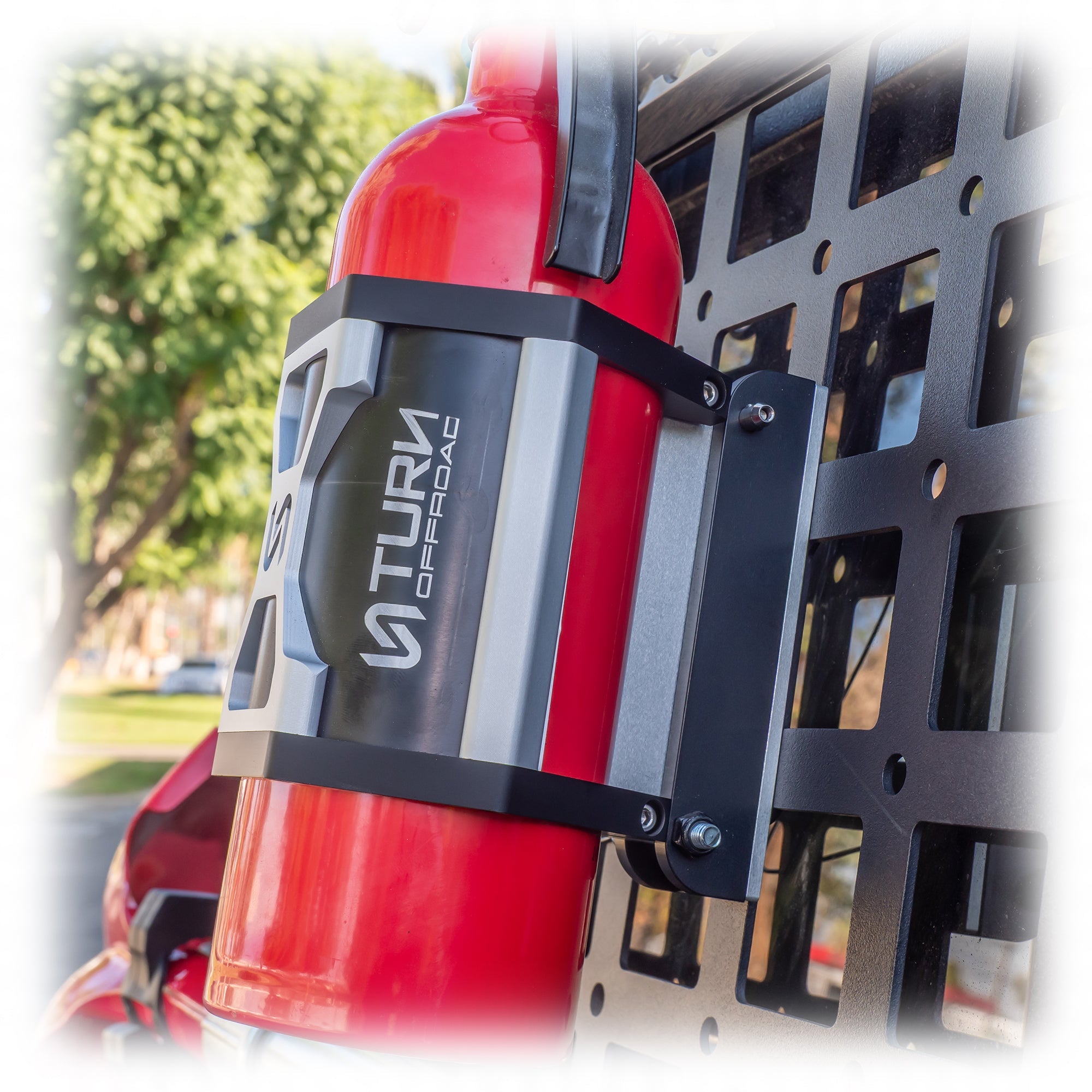 L - Track Fire Extinguisher Mount - Turn Offroad