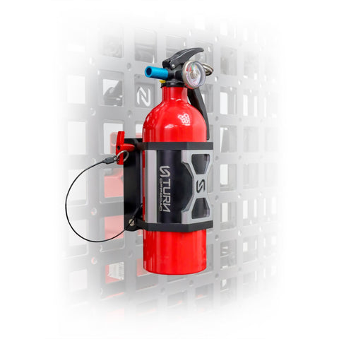 Quick Release Fire Extinguisher Mount | Universal Mount + L - Track Mounting Kit - Turn Offroad
