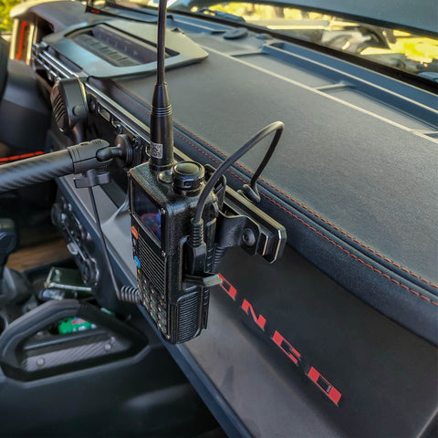 Radio Mount for Ford Bronco IA8-M1 Dash Rail - Turn Offroad