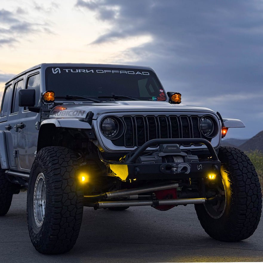 Stubby Front Bumper for Jeep Wrangler JL and Gladiator JT - Turn Offroad