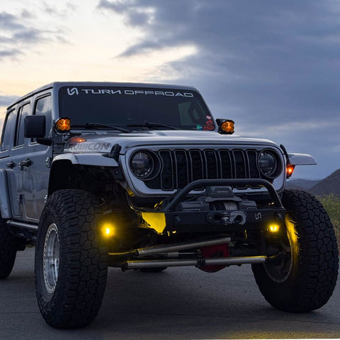 Stubby Front Bumper for Jeep Wrangler JL and Gladiator JT - Turn Offroad