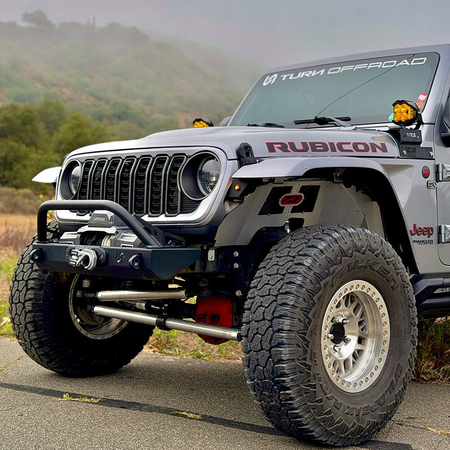 Stubby Front Bumper for Jeep Wrangler JL and Gladiator JT - Turn Offroad