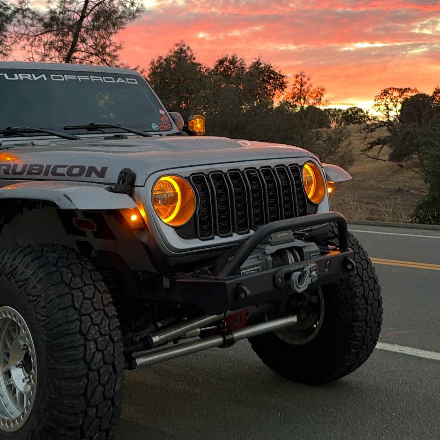 Stubby Front Bumper for Jeep Wrangler JL and Gladiator JT - Turn Offroad