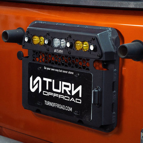 Tire Carrier Delete with Integrated Rear Lighting for Jeep Wrangler Jk - Turn Offroad