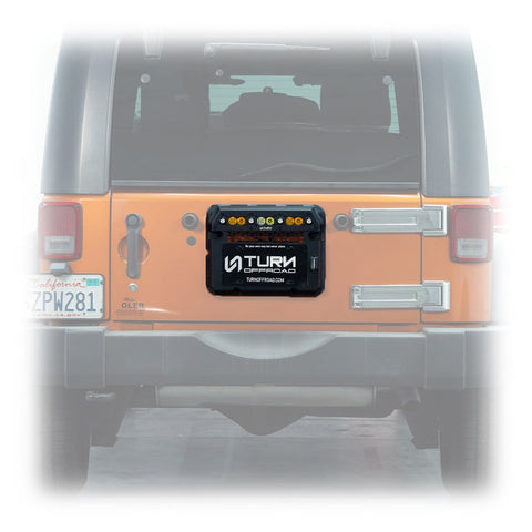 Tire Carrier Delete with Integrated Rear Lighting for Jeep Wrangler Jk - Turn Offroad