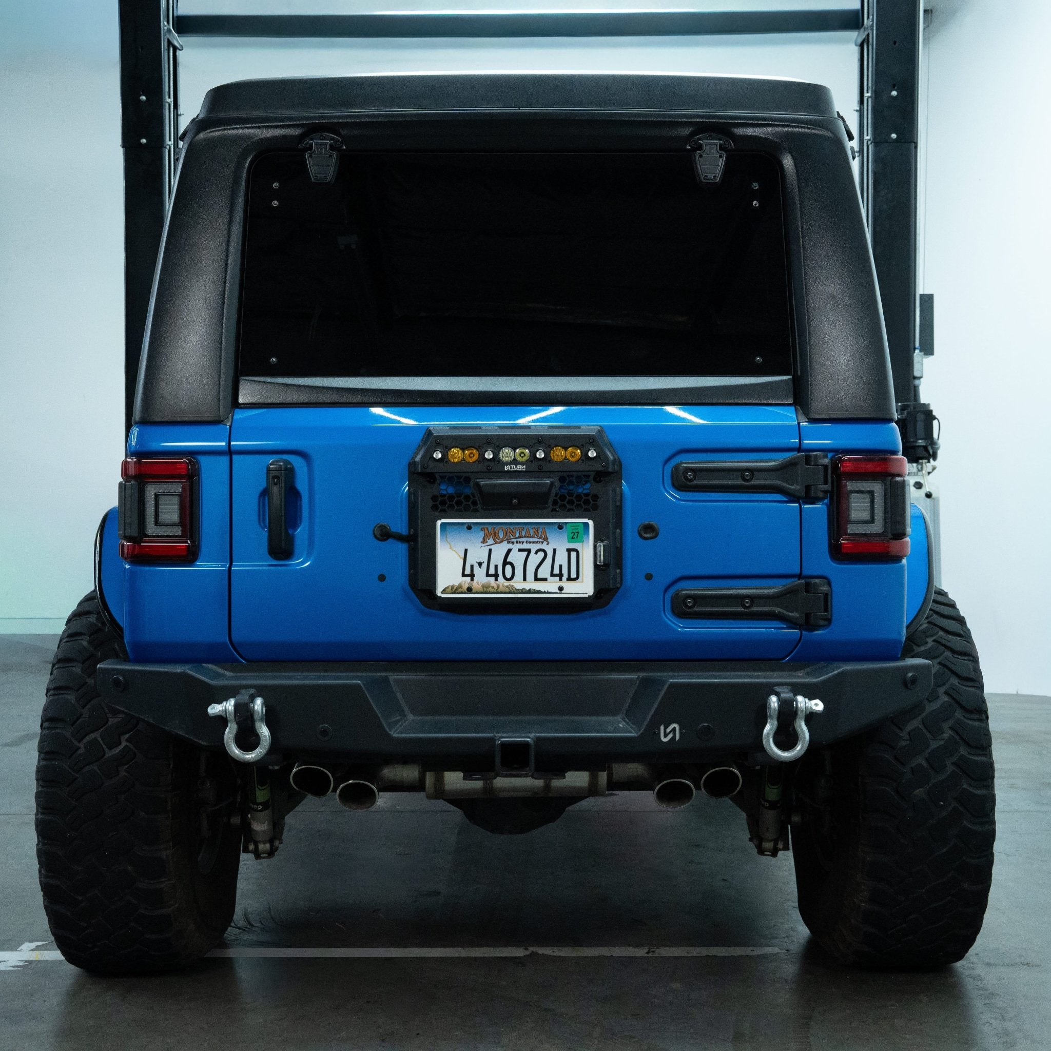 Tire Carrier Delete with Integrated Rear Lighting for Jeep Wrangler JL - Turn Offroad
