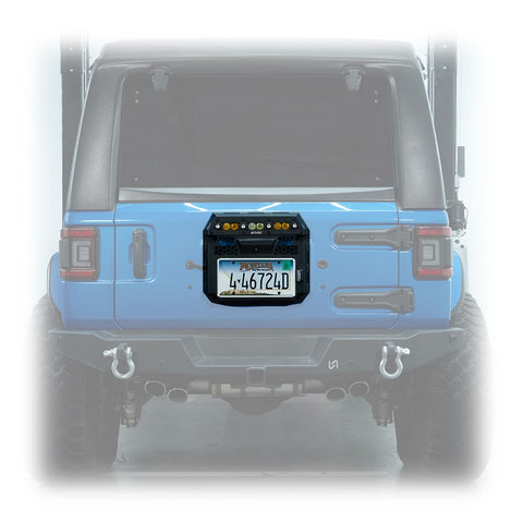 Tire Carrier Delete with Integrated Rear Lighting for Jeep Wrangler JL - Turn Offroad