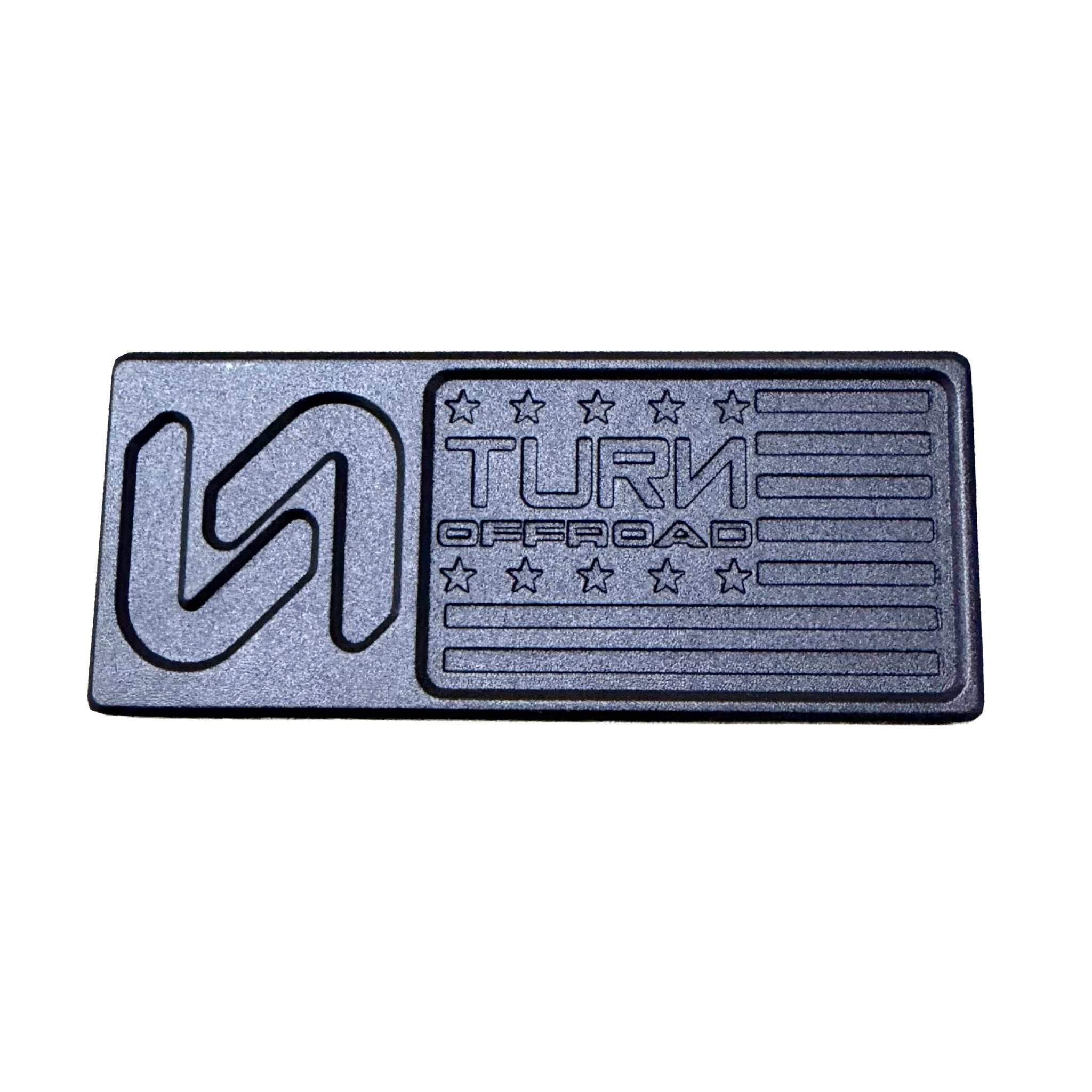 Turn Offroad Bronco Billet Hardtop Badge with TOR Flag - Turn Offroad