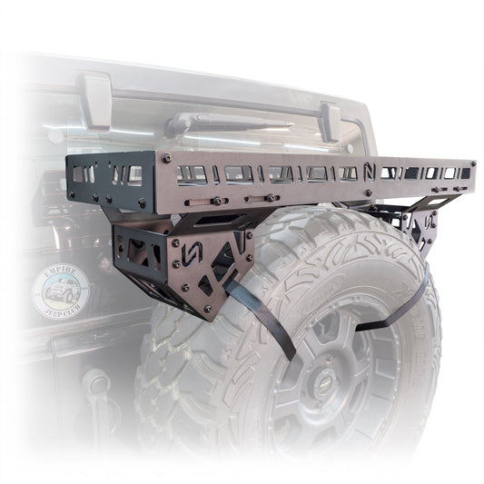 Universal Offroad Spare Tire Storage Rack - Offroad Ice Chest Carrier - Turn Offroad