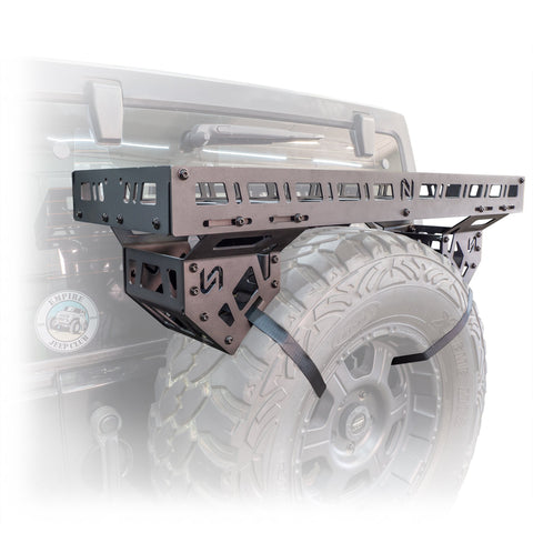 Universal Offroad Spare Tire Storage Rack - Offroad Ice Chest Carrier - Turn Offroad