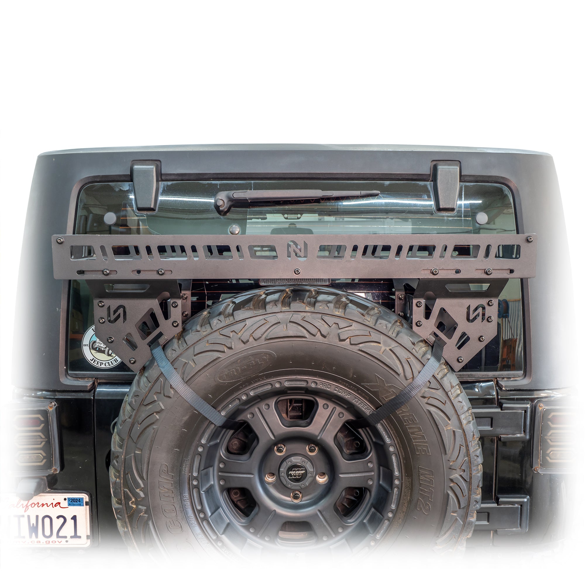 Universal Offroad Spare Tire Storage Rack - Offroad Ice Chest Carrier - Turn Offroad