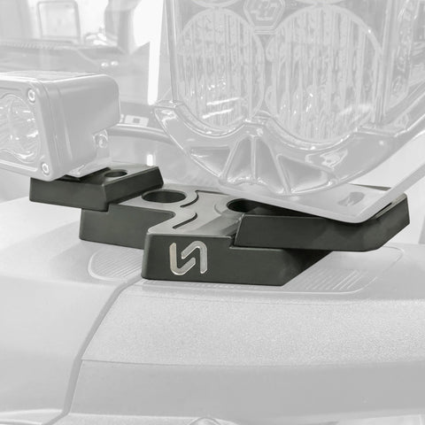 2021+ Ford Bronco Billet Mirror Light Mount (Pair) - Turn Offroad