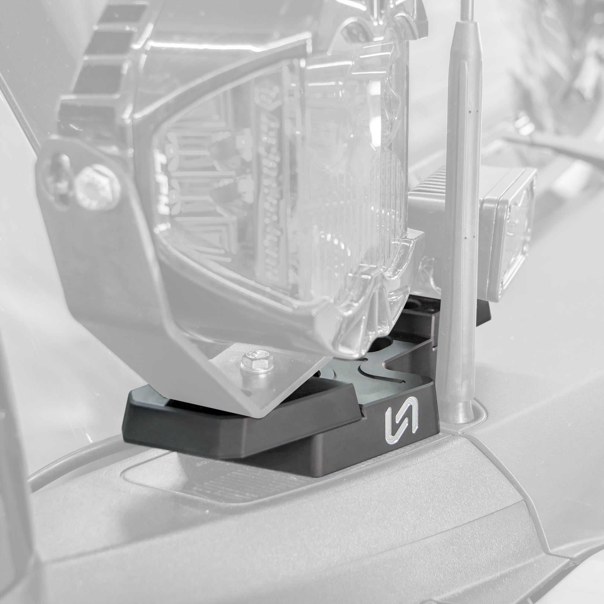 2021+ Ford Bronco Billet Mirror Light Mount (Pair) - Turn Offroad