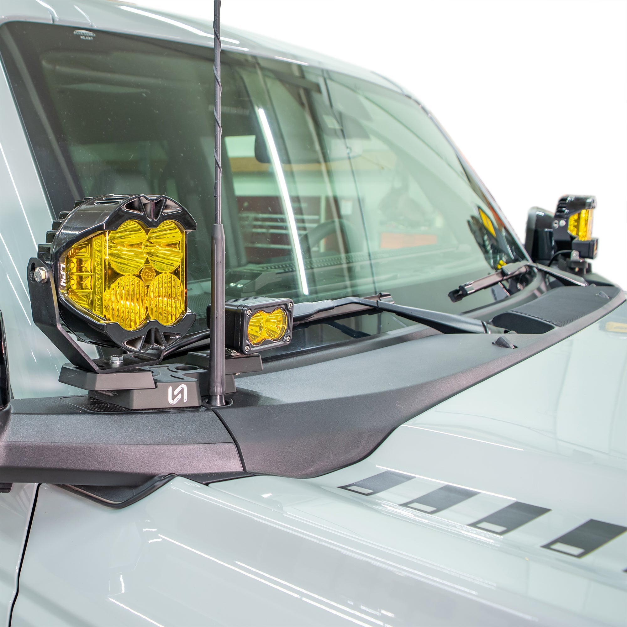 2021+ Ford Bronco Billet Mirror Light Mount (Pair) - Turn Offroad