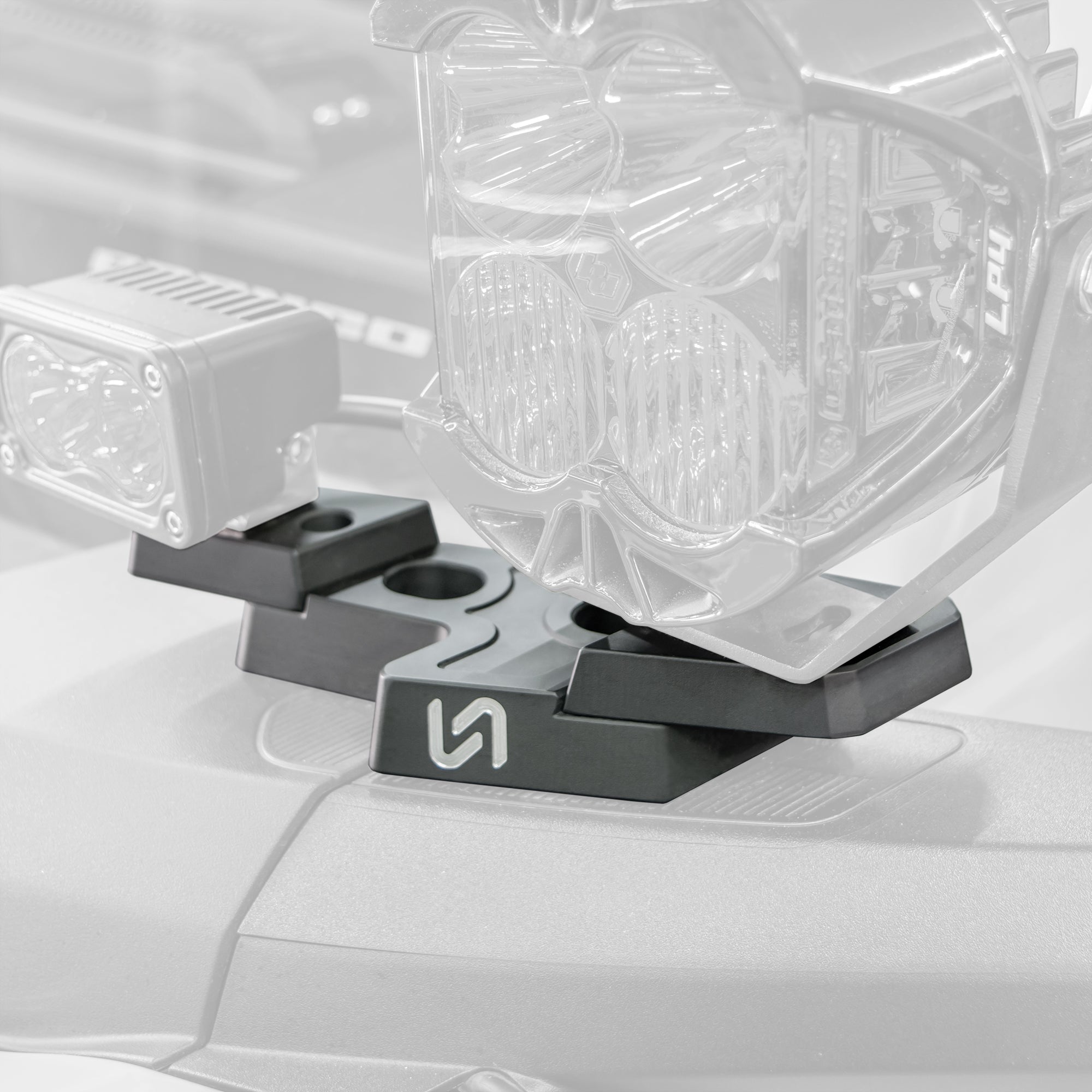 2021+ Ford Bronco Billet Mirror Light Mount (Pair) - Turn Offroad