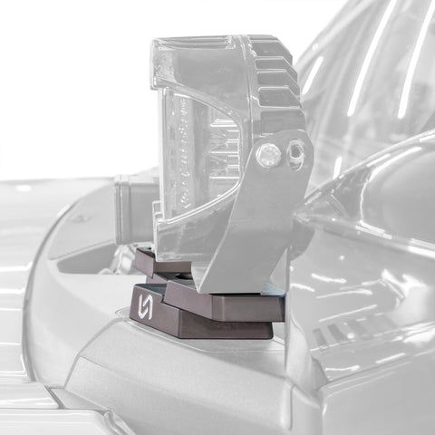 2021+ Ford Bronco Billet Mirror Light Mount (Pair) - Turn Offroad