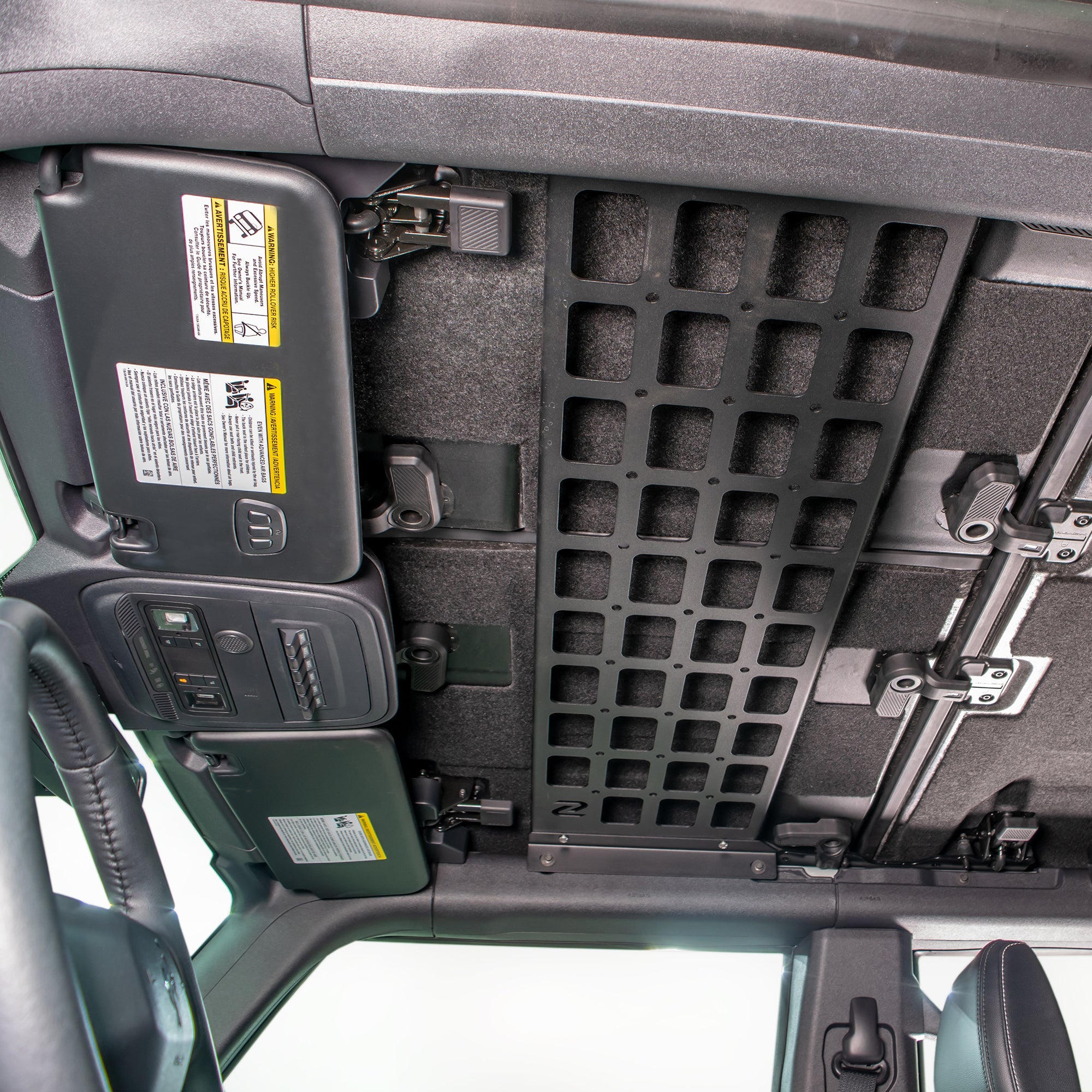 2021+ Ford Bronco Overhead MOLLE Panel Storage Kit - Turn Offroad