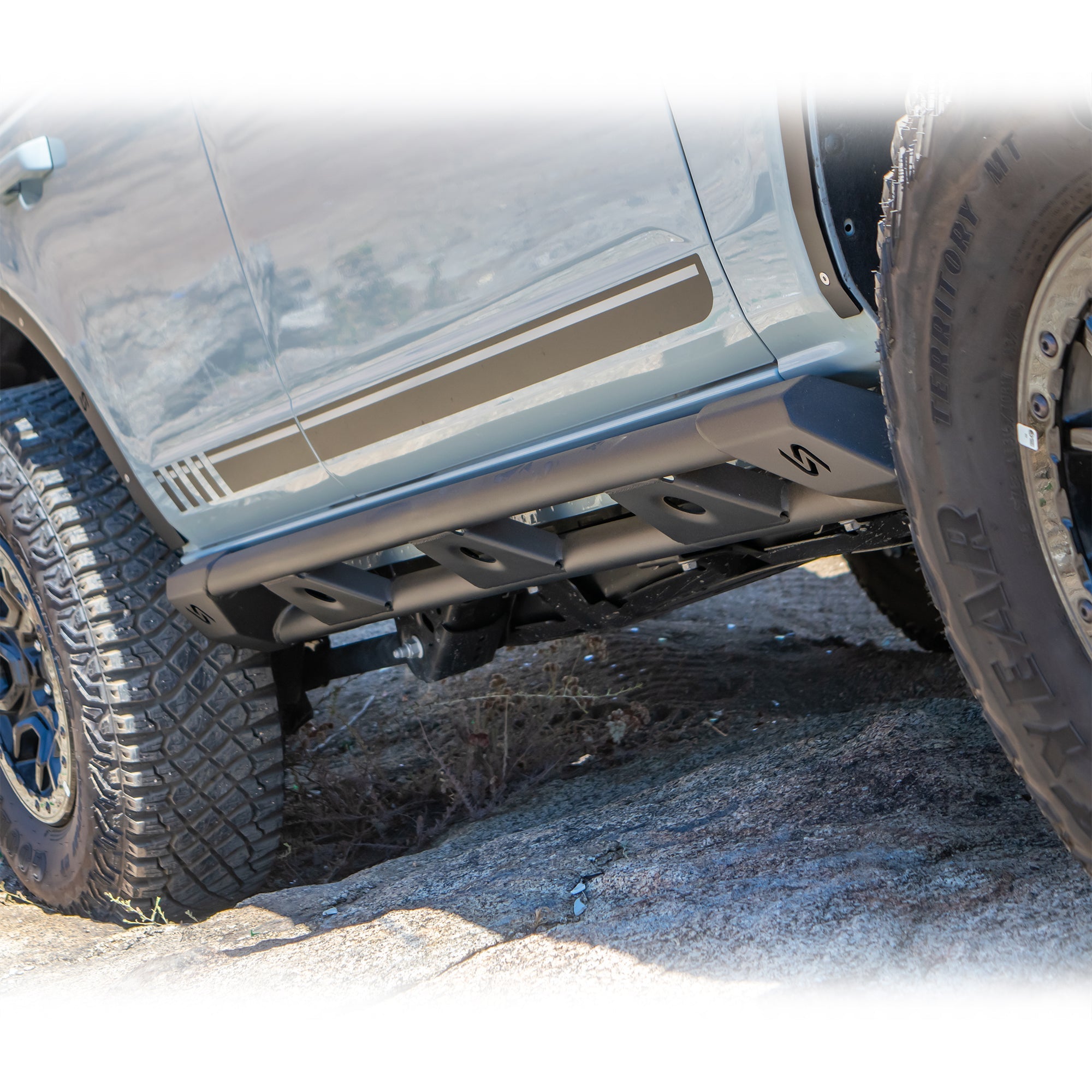2021+ Ford Bronco Rock Sliders 4 - Door - Turn Offroad