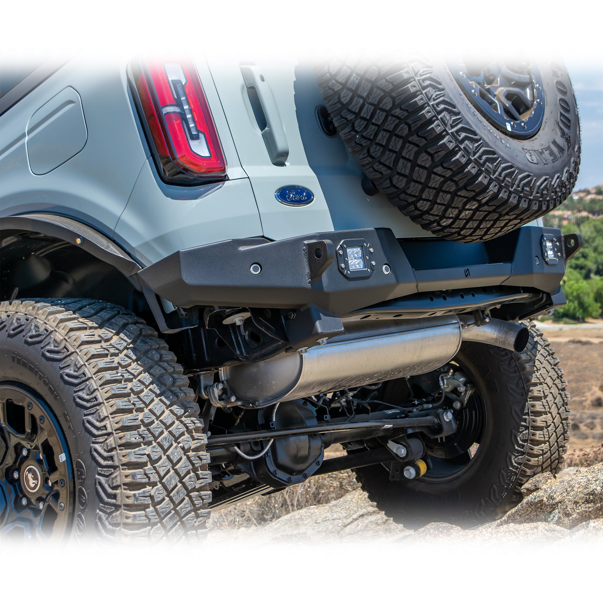 2021+ Ford Bronco Rear Bumper - Zero Series | Turn Offroad